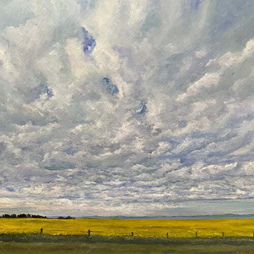 Canola by Nanton Alberta by Leah Langefeld