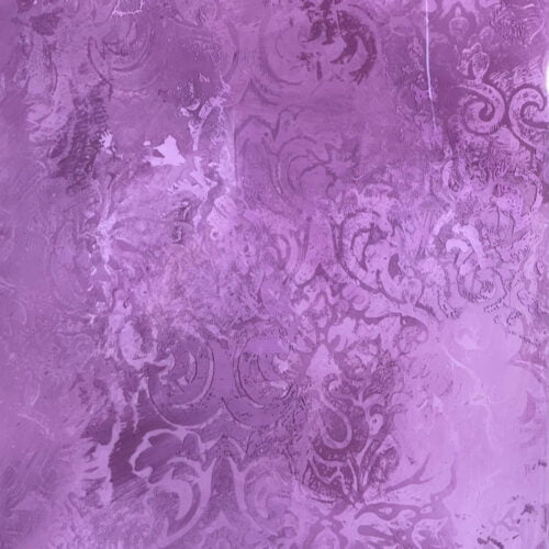 Purple Damask by Leah Langefeld